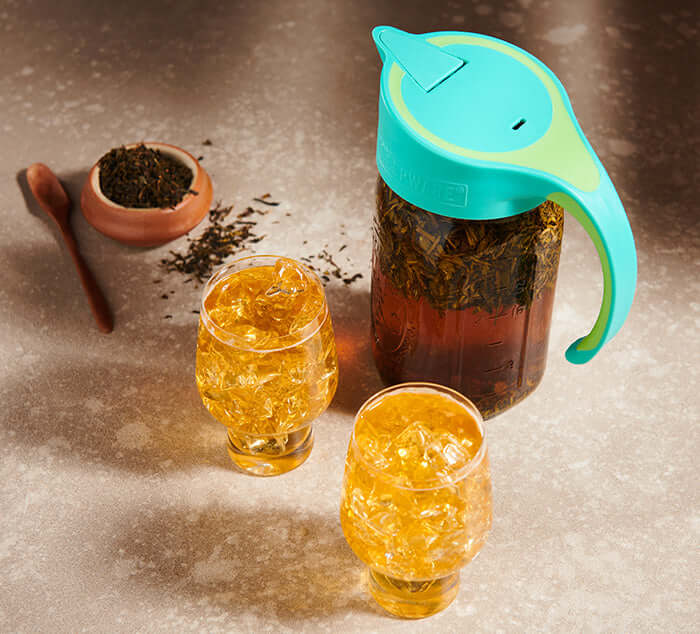 teal cold brew pitcher